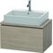 Duravit Konsolenunterschrank L-CUBE 400x720x477mm pine silver