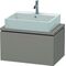Duravit Konsolenunterschrank L-CUBE 400x720x477mm basalt matt