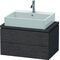 Duravit Konsolenunterschrank L-CUBE 400x720x477mm eiche dunkel gebürstet