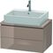 Duravit Konsolenunterschrank L-CUBE 400x720x477mm cappuccino hochglanz