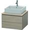 Duravit Konsolenunterschrank L-CUBE 400x620x547mm pine silver