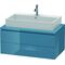 Duravit Konsolenunterschrank L-CUBE 400x920x547mm stone blue hochglanz