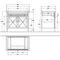 V&B Waschtischunterschrank HOMMAGE 985x850x620mm m Einb.WT 7102 63 we cplus