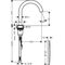 Elektronik-Waschtischmischer AXOR UNO 230 V mattschwarz