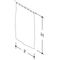 Hewi Dusch-/Kabinenvorhang Polyester Standard BxH 2x2m 14 Ös. Dek squ. um/sa