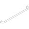 Hewi Haltegriff SERIE 801 90mm tief, d= 33mm Achsmaß 1000mm orange