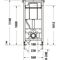 Duravit Wand-WC-Element DURASYSTEM 500x1148mm, Standard, Trockenbau