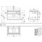 V&B Waschtischunterschrank LEGATO 800x550x500mm Glossy White