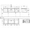 V&B Waschtischunterschrank LEGATO 1400x380x500mm m Be Glossy White