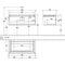 V&B Waschtischunterschrank LEGATO 1000x380x500mm m Be Glossy White