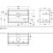 V&B Waschtischunterschrank FINION 1000x603x501mm AP Gl bl ma gls wh lacq.
