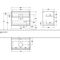 V&B Waschtischunterschrank FINION 800x603x501mm AP Gl wh ma glos. wh lacq.