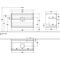 V&B Waschtischunterschrank FINION 1000x603x501mm AP Gl bl ma gls wh lacq.