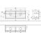 V&B Waschtischunterschrank FINION 1600x603x501mm AP Gl wh ma gls wh lacq.