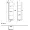 V&B Hochschrank COLLARO 404x1538x349mm Türanschl re Glossy White