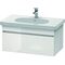 Duravit Waschtischunterbau DURASTYLE 453x800x398mm eiche natur / weiß matt