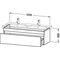 Duravit Waschtischunterbau DURASTYLE 448x1230x398mm eiche natur / weiß matt