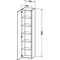 Duravit Hochschrank DURASTYLE 360x400x1800mm Ans li Ei na / weiß matt