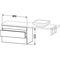 Duravit Konsolenunterschrank DURASTYLE 512x800x478mm eiche natur / weiß matt