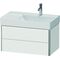 Duravit Waschtischunterbau XSQUARE 397x784x460mm, 2 Schubkästen weiß matt