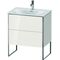 Duravit Waschtischunterbau XSQUARE 840x710x478mm, 2 Auszüge weiß hochglanz