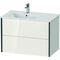 Duravit Waschtischunterbau XVIU 560x810x480mm Prof. sw ma weiß hochglanz