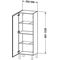 Duravit Halbhochschrank ind L-CUBE 250/500x200/363x901/1320mm Ans li we sma