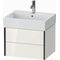 Duravit Waschtischunterbau XVIU 397x584x454mm Prof. sw ma weiß hochglanz