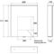 Emco LED-Lichtsp.schr. ASIS FLAT 2 Dsg AP 600x711mm 1-tü m Lichtsegel Aluminium