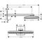 Kopfbr AXOR SHOWERSOLUTIONS 460/300 1jet brushed brass