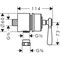 Schlauchans. FIXFIT STOP AXOR MONTREUX DN 15 m Abstellventil u HGri bru bronze