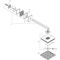 Kopfbr AXOR STARCK SHOWERCOLLECTION 1jet DN 15, mit Brausearm brushed bronze