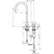 2-Loch-Waschtischmischer Sel 260 AXOR ON m PO AG 1 1/4Zoll brushed bronze