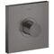 Thermostat SQUARE AXOR SHOWERSOLUTIONS Highflow, Unterputz brushed black chrome