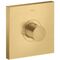 Thermostat SQUARE AXOR SHOWERSOLUTIONS Highflow, Unterputz brushed gold optic