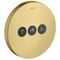 Ventil SHOWERSELECT ROUND AXOR UP für 3 Verbraucher brushed brass