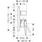 Einhebel-Wannenmischer AXOR CITTERIO E DN 15 UP m integ Sich-kom Stain st optic