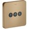 Ventil SHOWERSELECT SOFT AXOR UP für 3 Verbraucher brushed bronze