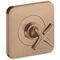 Abstelllventil AXOR CITTERIO E Unterputz 12x12 brushed red gold
