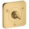 Ab-/Umstellventil AXOR CITTERIO E T/Q Unterputz 12x12 brushed gold optic