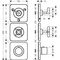 Thermostatmodul AXOR CITTERIO E DN 20, Unterputz 38x12 brushed bronze