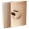Fertigmontageset HighFlow AXOR EDGE f UP-Thermost. pol. red go Diamantschlif