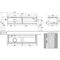 V&B Waschtischunterschrank LEGATO 1600x380x500mm m Be Glossy White
