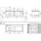 V&B Waschtischunterschrank LEGATO 1200x380x500mm m Be Glossy White