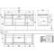 V&B Waschtischunterschrank LEGATO 1400x550x500mm m Be Glossy White