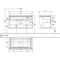 V&B Waschtischunterschrank LEGATO 1000x550x500mm Glossy White