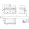 V&B Waschtischunterschrank LEGATO 1000x550x500mm m Be Glossy White
