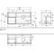 V&B Waschtischunterschrank FINION 1200x603x501mm Regal glos. wh glos. wh