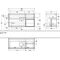 V&B Waschtischunterschrank FINION 1200x603x501mm Regal glos. wh glos. wh