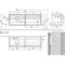 V&B Waschtischunterschrank COLLARO 160x54,8x50cm WT li Glossy White